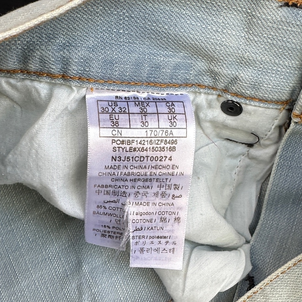 NET Guess Men's Faded Blue Slim Jeans SZ 30x32 - Picture 5 of 8